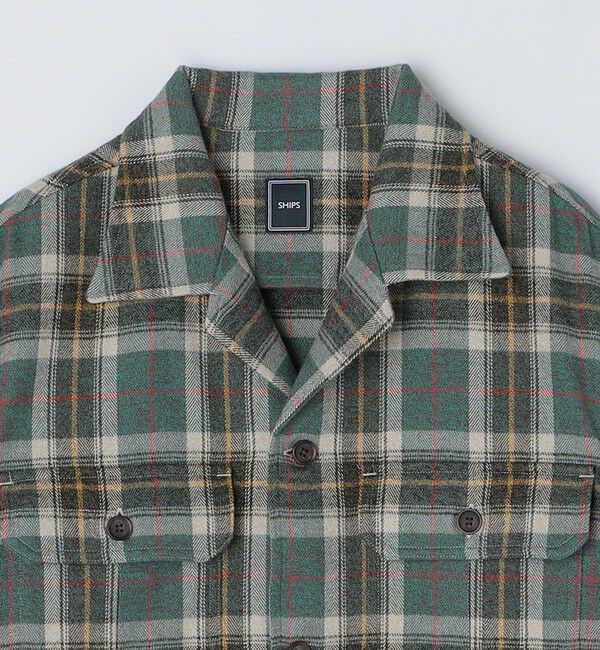 SHIPS「SHIPS: ビッグチェック オーバー シャツ」|シャツ・ブラウス|