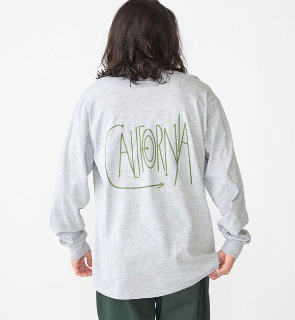 SHIPS「【SHIPS別注】THE DAY ON THE BEACH: プリント ポケット Tシャツ（ロンT）」|Tシャツ・カットソー|