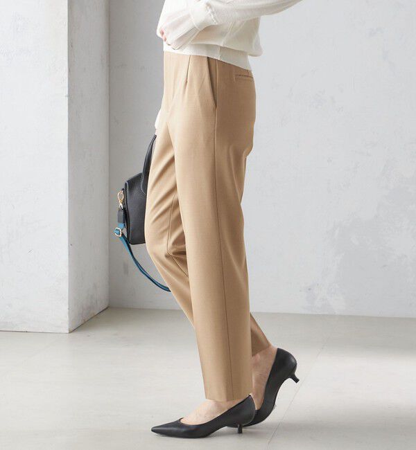 SHIPS for women「〈手洗い可能〉裏起毛 スリム テーパード パンツ」|その他|