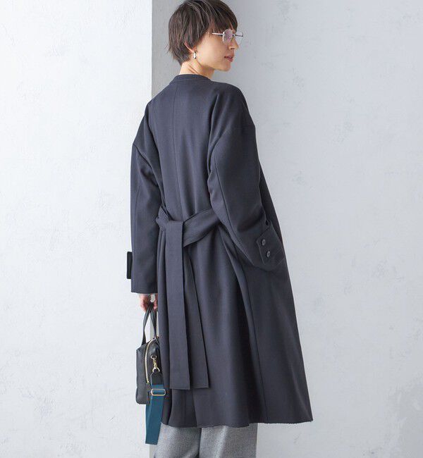 SHIPS for women「MANTECO ノーカラー コート」|ノーカラーコート|