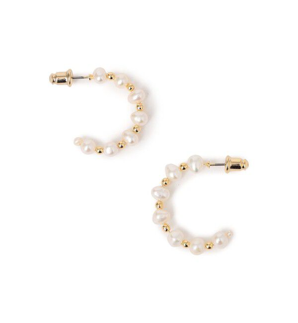 SHIPS for women「ミニ 淡水パール フープ ピアス」|ピアス|