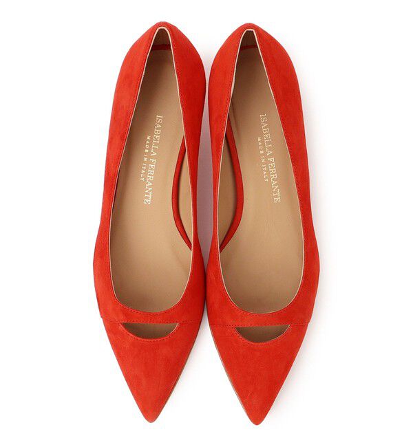 SHIPS for women「ISABELLA FERRANTE:ポインテッド ヒール（レッド）」|パンプス|
