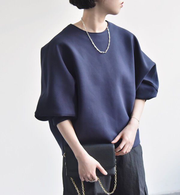 quaranciel「quaranciel:〈洗濯機可能〉ポンチ バックジップ ドルマン プルオーバー」|スウェット・ジャージ|