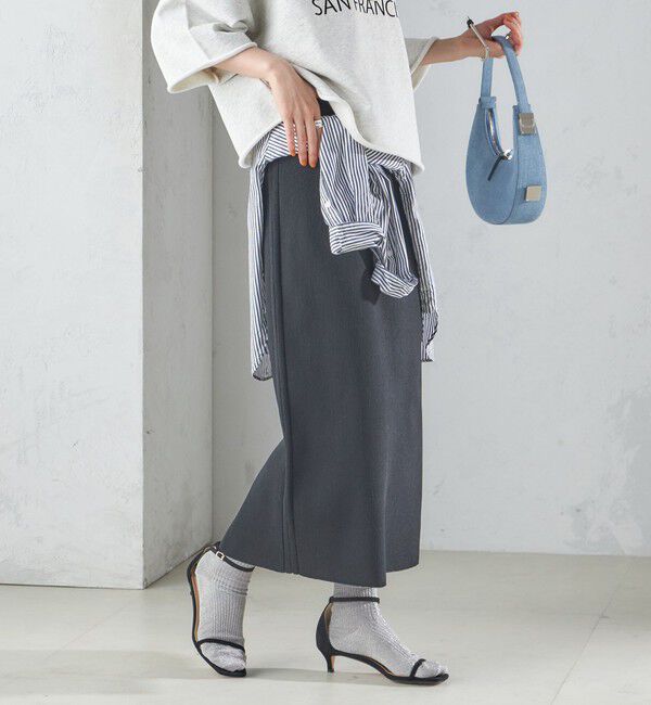 SHIPS for women「〈手洗い可能〉前後 2WAY リブ ニット スカート」|スカート|