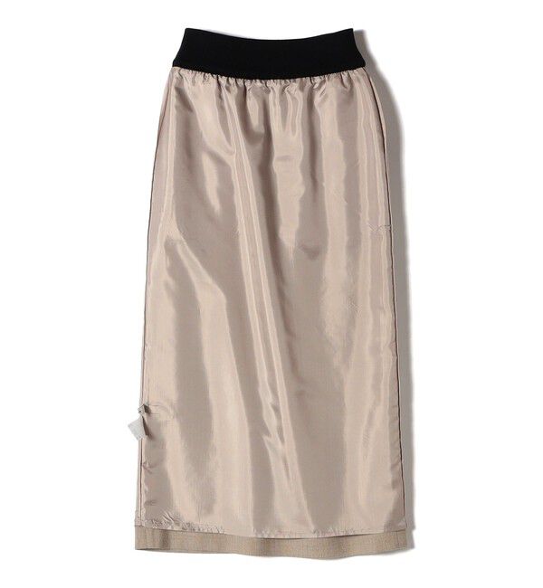 SHIPS for women「〈手洗い可能〉Asami 麻調合繊 ウエスト リブ タイト スカート」|タイト|