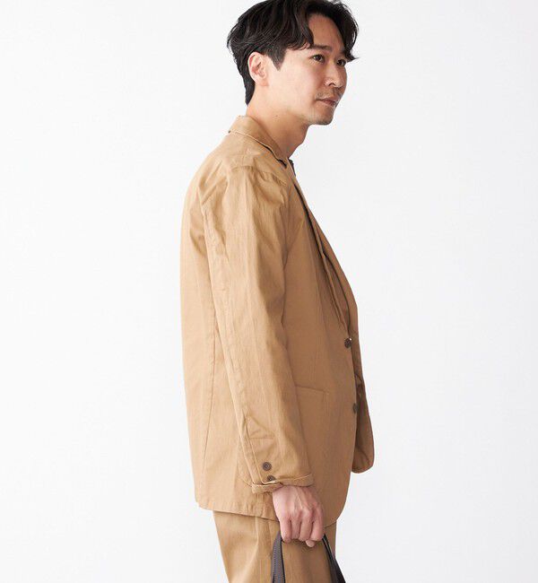 SHIPS「SHIPS:〈手洗い可能・セットアップ対応〉ウォッシュド ピケ 2ボタン ジャケット」|テーラードジャケット|