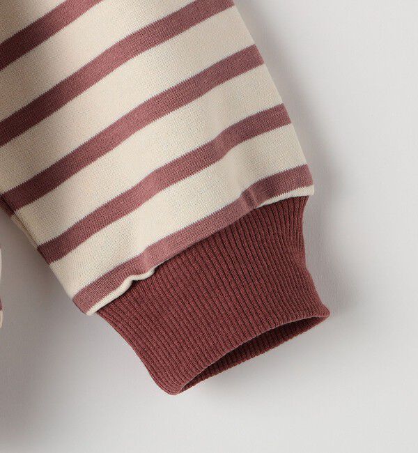 SHIPS Colors 「SHIPS Colors:80～130cm / ミニ裏毛 ボーダー モックネック トップス」|Tシャツ・カットソー|