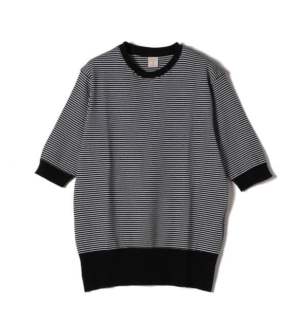 SHIPS for women「gicipi:5分袖 プルオーバー（ARGENTO）」|Tシャツ・カットソー|ブラック