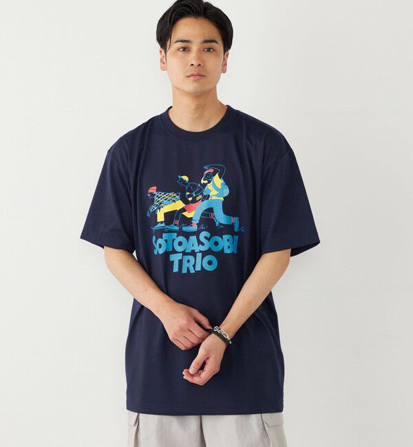 SHIPS Colors 「SHIPS Colors:BRING (TM) コラボ プリント Tシャツ」|Tシャツ・カットソー|ネイビー