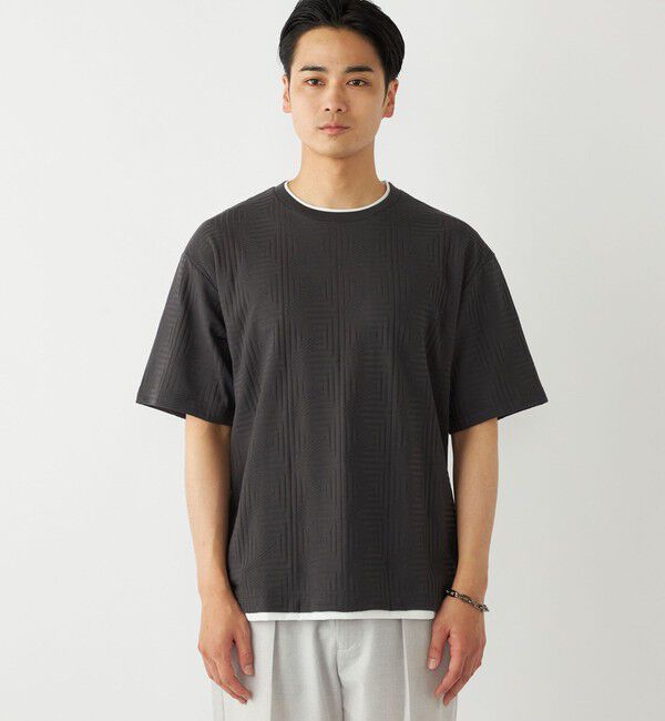 SHIPS Colors 「SHIPS Colors:フェイクレイヤード リンクス Tシャツ」|Tシャツ・カットソー|