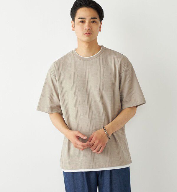 SHIPS Colors 「SHIPS Colors:フェイクレイヤード リンクス Tシャツ」|Tシャツ・カットソー|