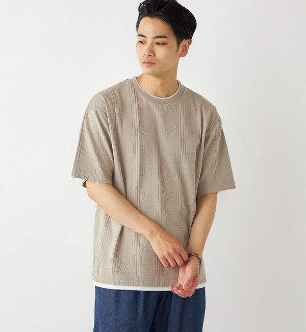 SHIPS Colors 「SHIPS Colors:フェイクレイヤード リンクス Tシャツ」|Tシャツ・カットソー|