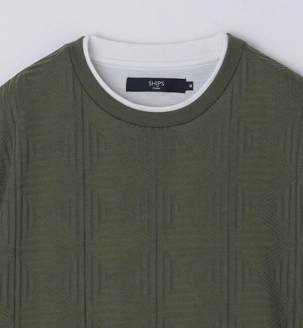 SHIPS Colors 「SHIPS Colors:フェイクレイヤード リンクス Tシャツ」|Tシャツ・カットソー|
