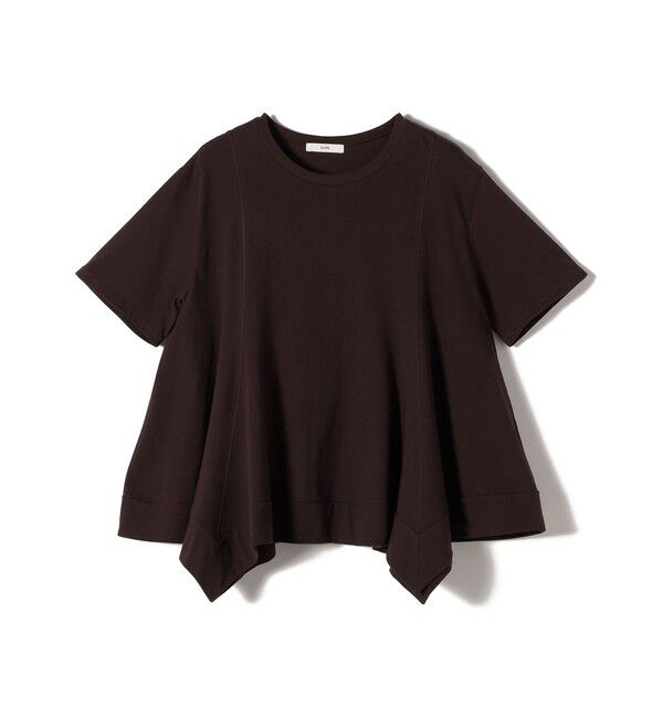 SHIPS for women「ヘムフレア ショート スリーブ プルオーバー」|Tシャツ・カットソー|