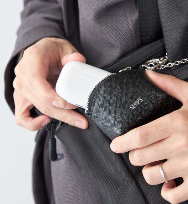 SHIPS「【WEB限定】SHIPS:【SAFFIANO LEATHER】ミニ ポーチ バッグ チャーム」|ポーチ|