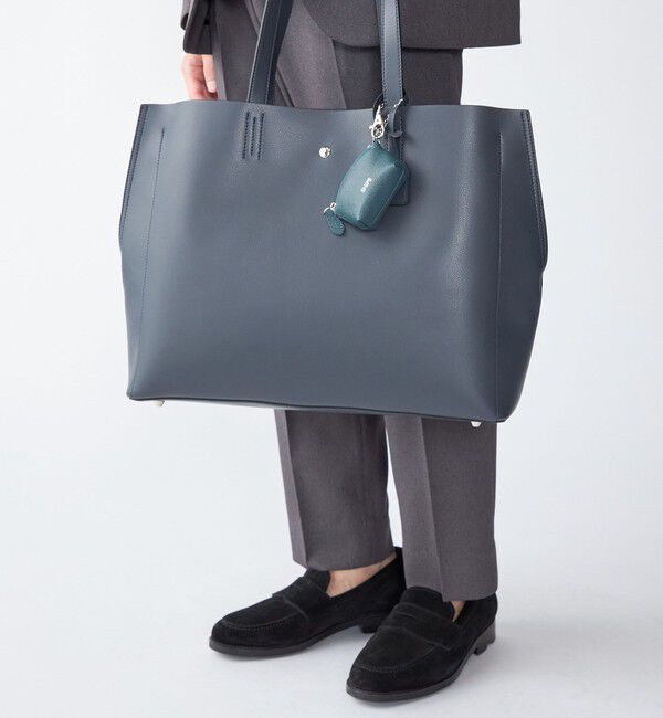 SHIPS「【WEB限定】SHIPS:【SAFFIANO LEATHER】ミニ ポーチ バッグ チャーム」|ポーチ|