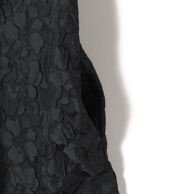 SHIPS for women「〈手洗い可能〉膨れ ジャカード バックタイ フレア ワンピース」|ワンピース|