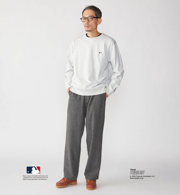 SHIPS「【WEB限定】SHIPS: VINTAGE PEANUTS&times;MLB プリント クルーネック スウェット」|スウェット・ジャージ|