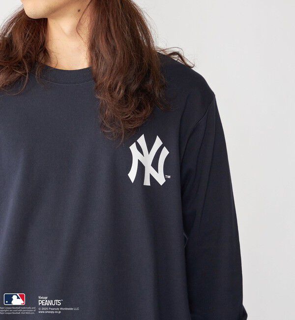 SHIPS「【WEB限定】SHIPS: VINTAGE PEANUTS&times;MLB プリント クルーネック スウェット」|スウェット・ジャージ|