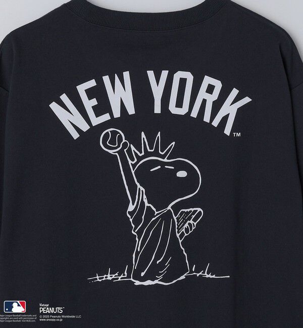 SHIPS「【WEB限定】SHIPS: VINTAGE PEANUTS&times;MLB プリント クルーネック スウェット」|スウェット・ジャージ|