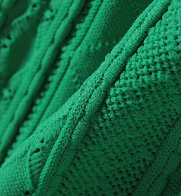 SHIPS for women「【WEB限定】〈手洗い可能〉レース 編み 2WAY カーディガン」|カーディガン|