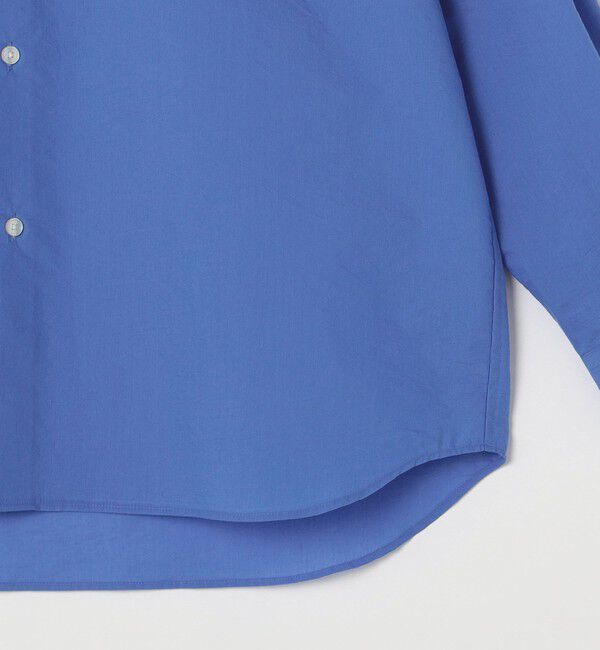 SHIPS any「SHIPS any: JAPAN MADE ブルー ストライプ/ソリッド レギュラーカラー シャツ◇」|シャツ・ブラウス|