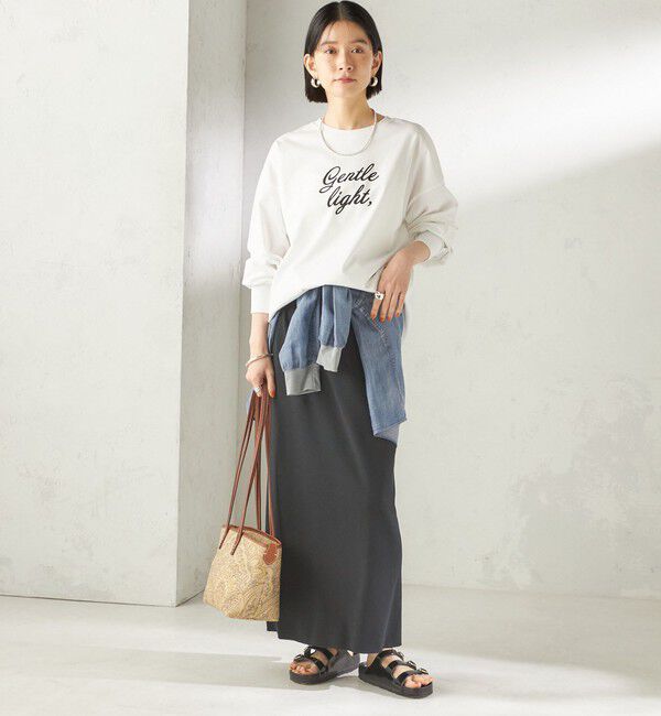 SHIPS for women「【SHIPS別注】81BRANCA: プリント ロングスリーブ TEE」|Tシャツ・カットソー|