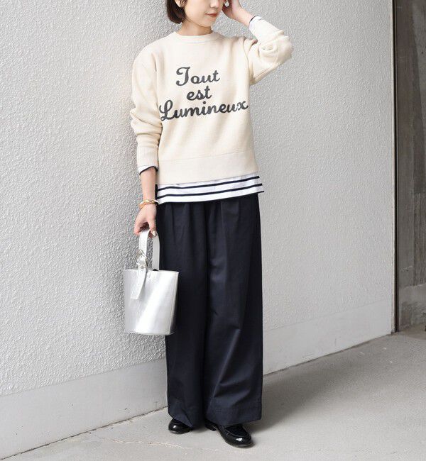 SHIPS Colors 「SHIPS Colors:〈手洗い可能〉サガラ ロゴ ニット」|ニット・セーター|