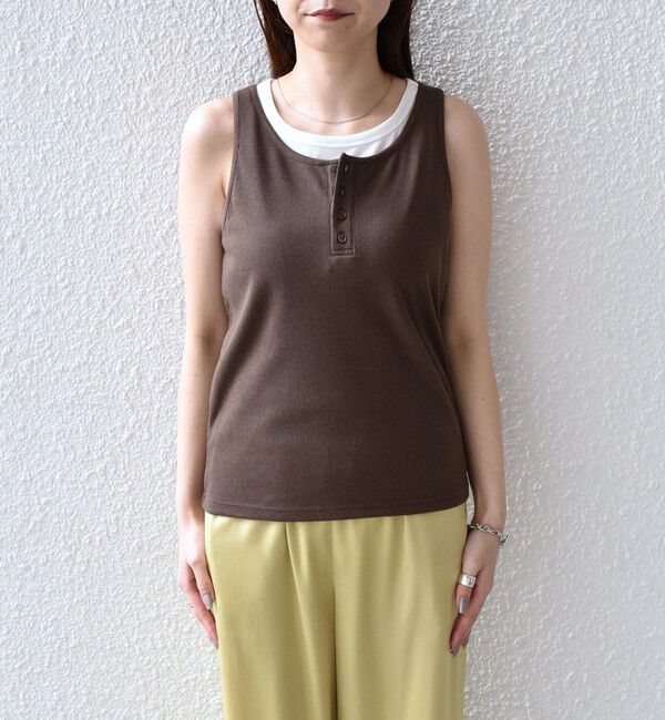 SHIPS Colors 「SHIPS Colors:〈手洗い可能〉レイヤード タンクトップ セット◇」|タンクトップ|