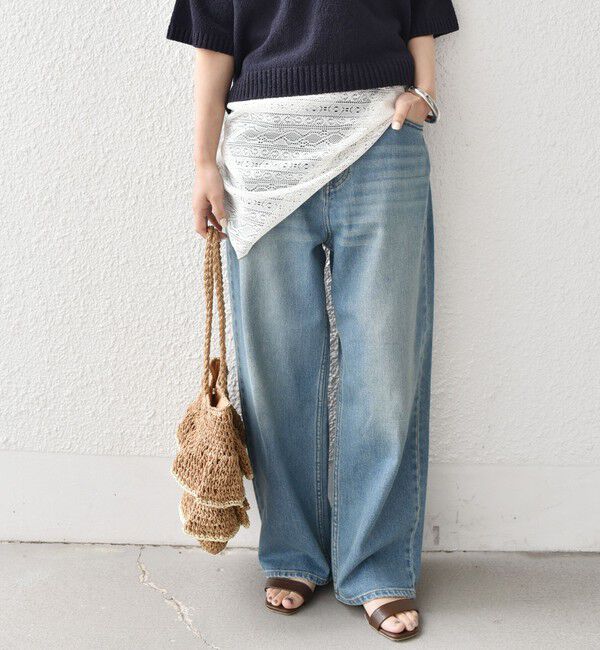 SHIPS Colors 「SHIPS Colors:〈手洗い可能〉レース 三角 ストール」|ストール|