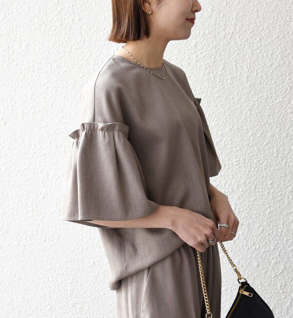 SHIPS any「SHIPS any:〈洗濯機可能〉リネン ライク ブラウス &times; イージー パンツ セットアップ」|その他|