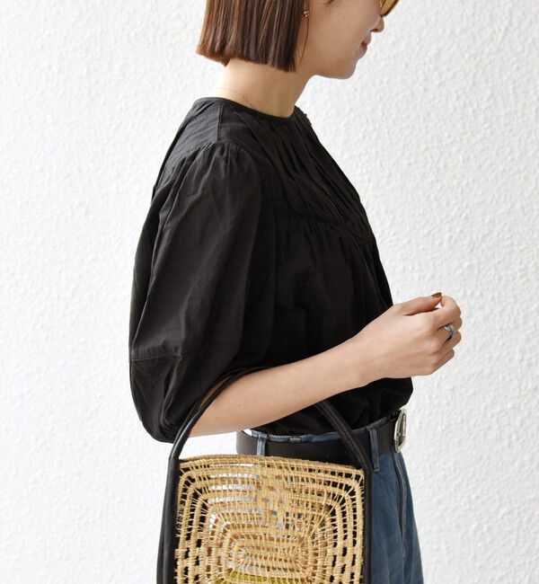 SHIPS any「SHIPS any:〈洗濯機可能〉キャンブリック ギャザー ヨーク パフスリーブ ブラウス」|シャツ・ブラウス|