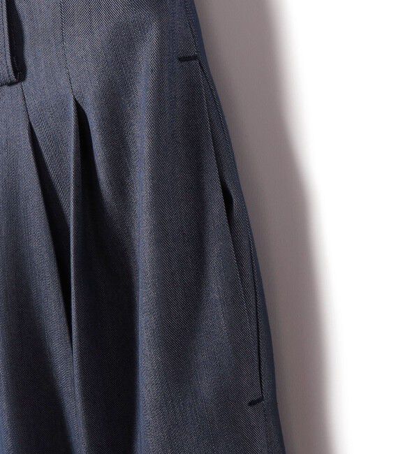 SHIPS for women「《予約》〈接触冷感/UVカット/手洗い可能〉スマート イージー デニム ライク タック パンツ」|その他|