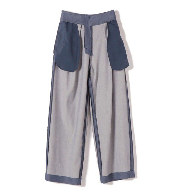 SHIPS for women「《予約》〈接触冷感/UVカット/手洗い可能〉スマート イージー デニム ライク タック パンツ」|その他|