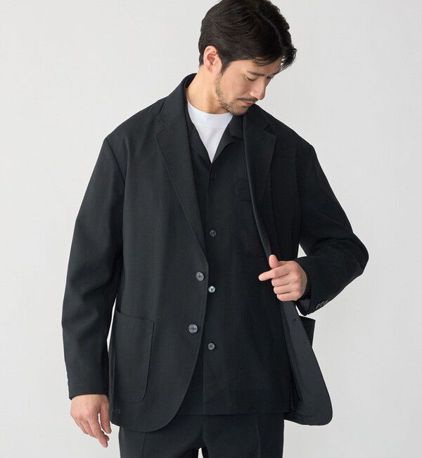 SHIPS「SHIPS:〈撥水/防しわ/洗濯機可能〉DOT AIR(R)ジャケット(セットアップ対応)」|テーラードジャケット|