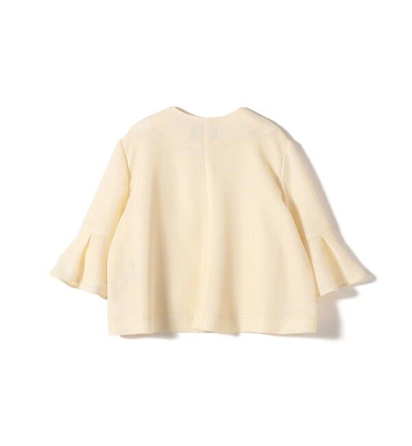 SHIPS for women「《予約》〈手洗い可能〉ミニ チェック カラミ ノーカラー ジャケット」|ノーカラージャケット|