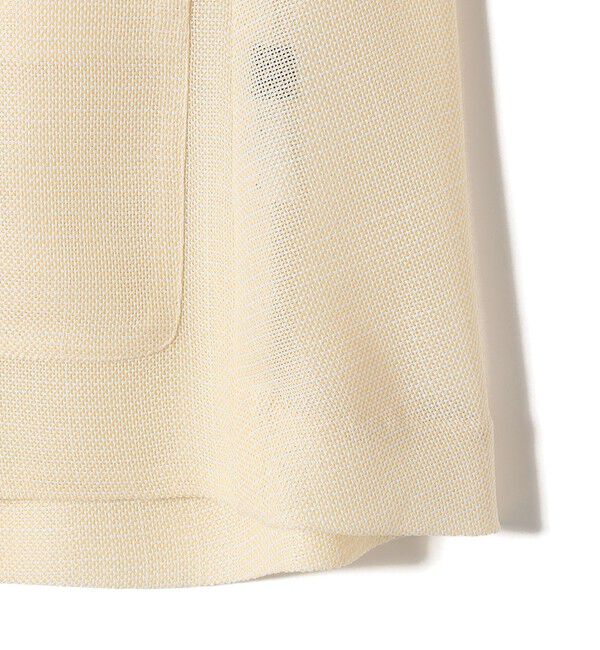 SHIPS for women「《予約》〈手洗い可能〉ミニ チェック カラミ ノーカラー ジャケット」|ノーカラージャケット|