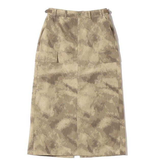 SHIPS for women「《予約》【SHIPS別注】GUNG HO:〈洗濯機可能〉CAMO柄 カーゴ スカート」|スカート|