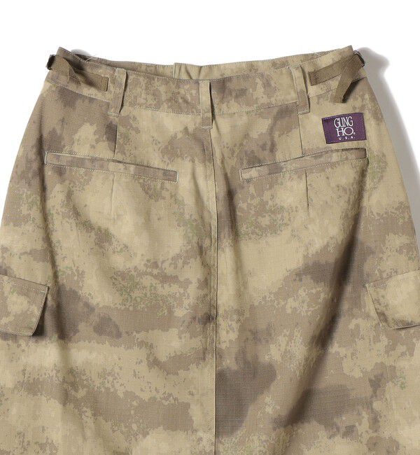 SHIPS for women「《予約》【SHIPS別注】GUNG HO:〈洗濯機可能〉CAMO柄 カーゴ スカート」|スカート|