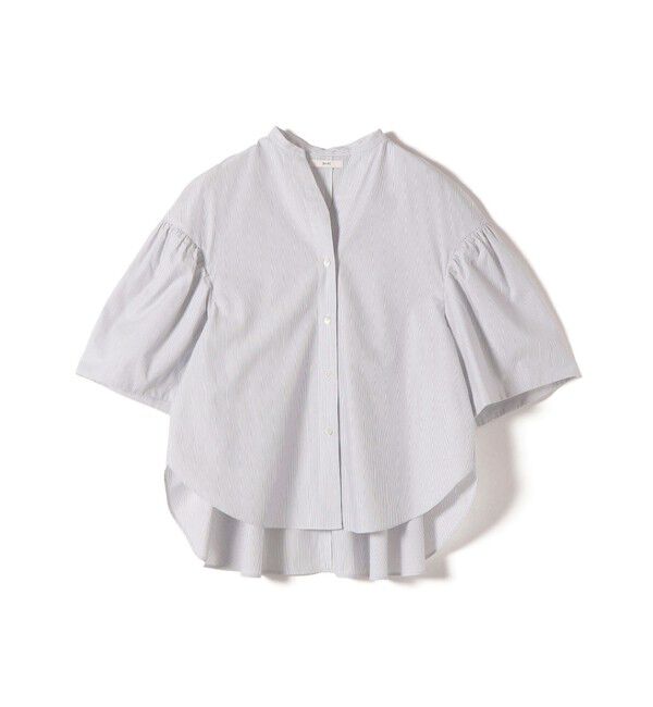 SHIPS for women「《予約》〈手洗い可能〉バック フレア 袖 ギャザー スキッパー ブラウス」|シャツ・ブラウス|