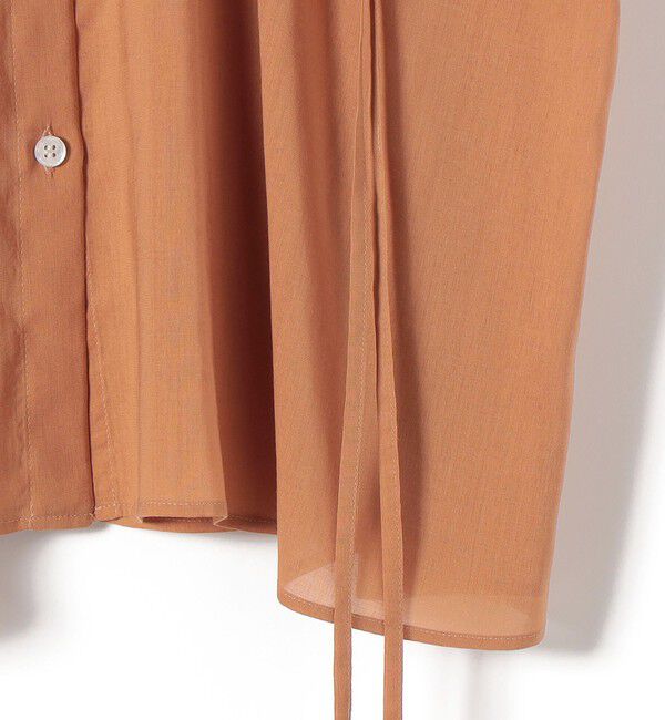 SHIPS for women「《予約》【WEB限定】〈手洗い可能〉ウエスト ドロスト シアー ブラウス」|シャツ・ブラウス|