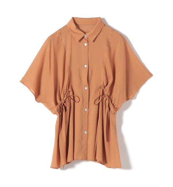 SHIPS for women「《予約》【WEB限定】〈手洗い可能〉ウエスト ドロスト シアー ブラウス」|シャツ・ブラウス|