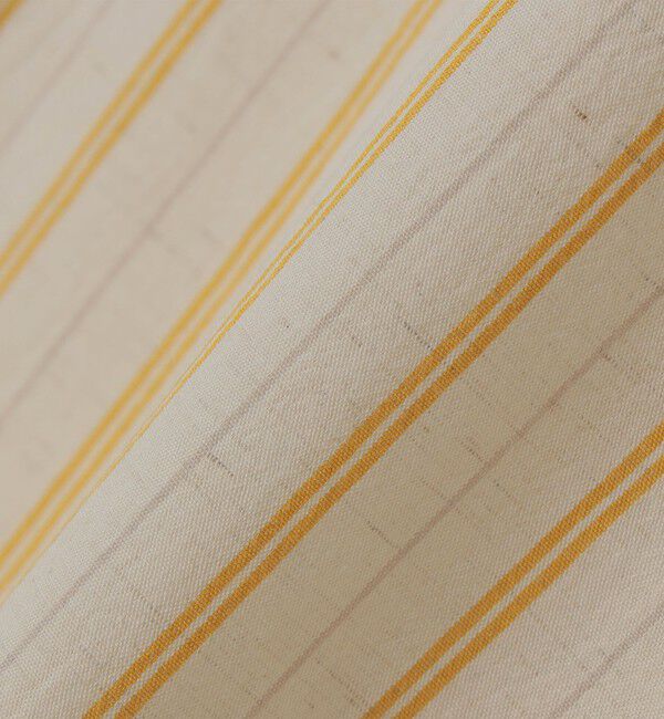 SHIPS any「SHIPS any:〈洗濯機可能〉コットン/リネン ストライプ バンド スキッパー ハーフスリーブ シャツ 26SS◆」|シャツ・ブラウス|