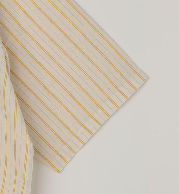 SHIPS any「SHIPS any:〈洗濯機可能〉コットン/リネン ストライプ バンド スキッパー ハーフスリーブ シャツ 26SS◆」|シャツ・ブラウス|