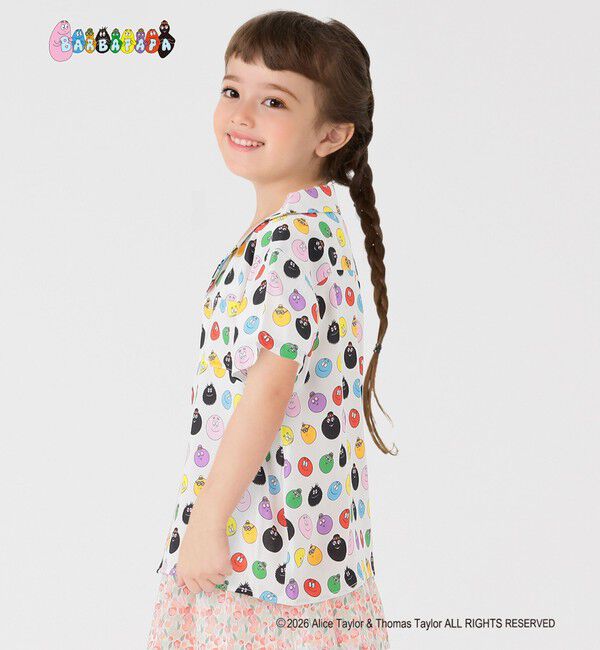 SHIPS Colors 「SHIPS Colors:〈洗濯機可能〉80～130cm / バーバパパ レーヨン プリント シャツ」|シャツ・ブラウス|