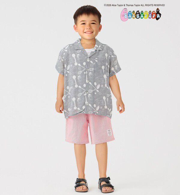 SHIPS Colors 「SHIPS Colors:〈洗濯機可能〉80～130cm / バーバパパ レーヨン プリント シャツ」|シャツ・ブラウス|