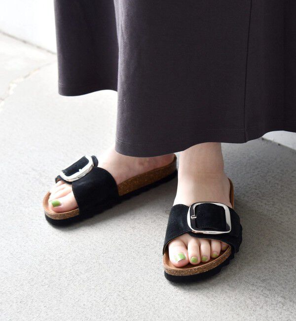 SHIPS any「《予約》VINILO: レザー ベルト バックル フリンジ サンダル」|サンダル|