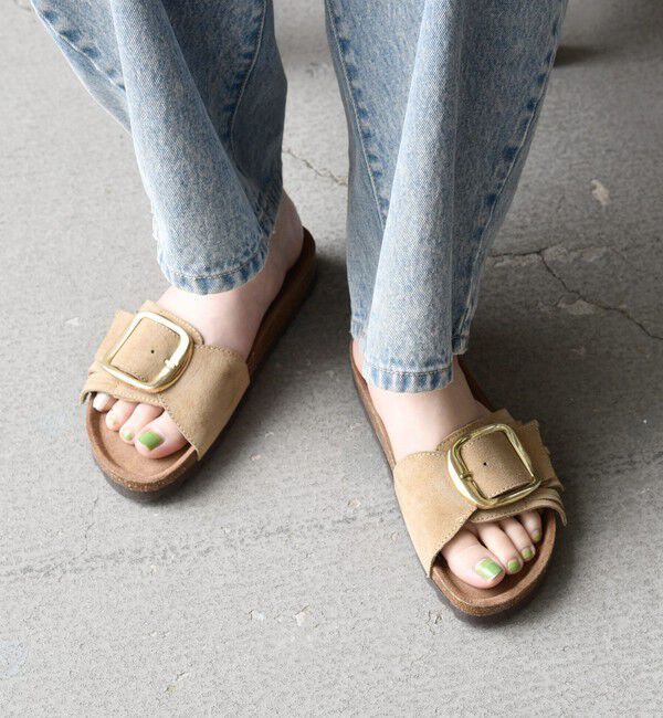 SHIPS any「《予約》VINILO: レザー ベルト バックル フリンジ サンダル」|サンダル|