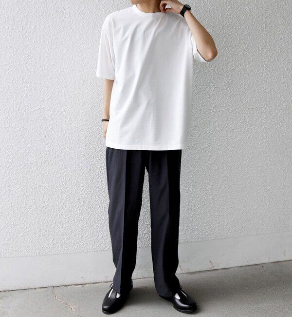 SHIPS any「SHIPS any:〈洗濯機可能〉JAPAN MADE ライト ペーパー クルーネック Tシャツ◆」|Tシャツ・カットソー|