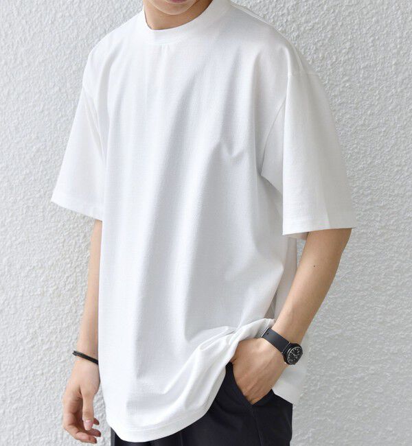 SHIPS any「SHIPS any:〈洗濯機可能〉JAPAN MADE ライト ペーパー クルーネック Tシャツ◆」|Tシャツ・カットソー|